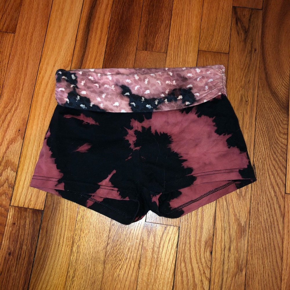 BLEACHED spandex shorts